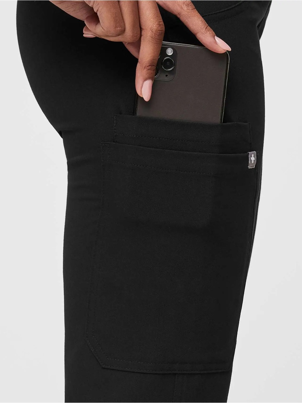 NWT | FIGS Black V-Neck Scrub Set Sz Large - Picture 4 of 4